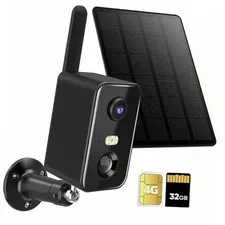 No WiFi Security Camera Wireless Outdoor, 4G LTE Cellular Solar Camera Battery