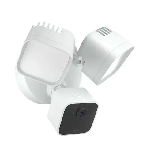 Blink Wired Floodlight Smart Security Camera, 2600 lumens, HD live View - White