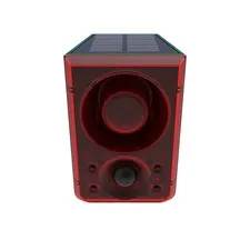 Solar Sound & Light Alarm Motion Sensor 129dB Outdoor Dog Barking Security SiraX