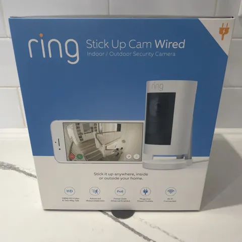 Ring Stick Up Cam Elite – 1080p HD Indoor/Outdoor Security Camera - White