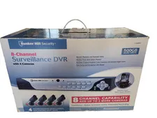 Bunker Hill Security 8 Channel Surveillance DVR System with 4 Cameras