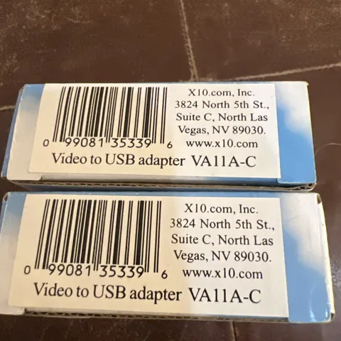 X10 Video to USB adapter VA11A-C X-10 Home automation NEW TWO UNITS