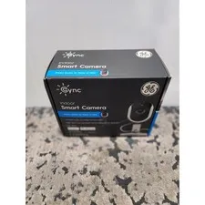 GE Cync Indoor Smart Camera 1080p HD Wi-Fi Privacy Shutter Alexa Google White