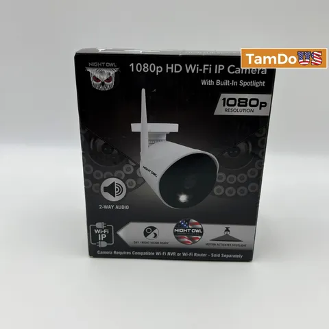 Night Owl 1080p HD Wi-Fi IP Camera Built-In Spotlight 2-Way Audio WM-CAM-WNP2LBU