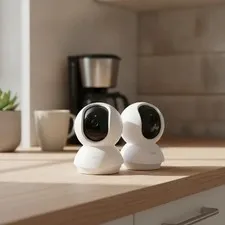 2-Pack Tapo 2K Security Camera with 360° View & Night Vision for Baby Monitoring