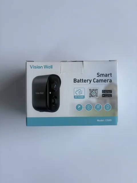 Vision Well Wireless Outdoor Smart Battery Camera, Model CG6S