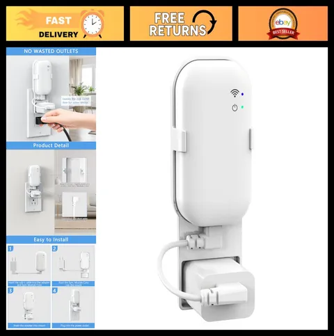 Wall Mount for Blink Sync Module - Outlet Holder with Cable Management, Easy Ins