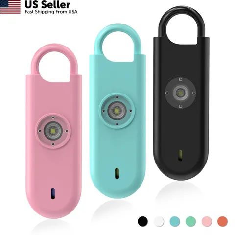 Fauxomor 140dB Personal Safety Alarm for Women, 3 Pack Safe Pink+Blue+Black