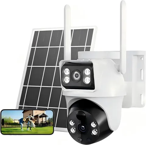 4G Camaras De Seguridad Solar 360 Inalambricas Con Audio NO WiFi Para Exteriores