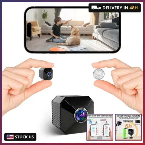 Mini Camera - 2026 Upgraded 4K Mini Wireless Security Camera, Small WiFi Indoor
