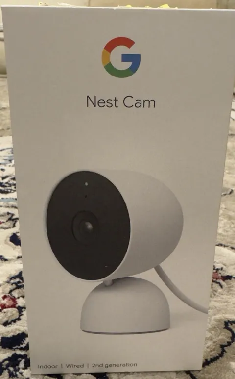 Google Nest Indoor Security Cam 1080p (Wired) 2nd Generation Color: Snow SEALED