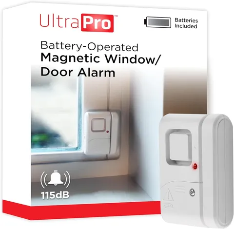 UltraPro Personal Security Window and Door Alarm, 1 Pack, DIY Protection, Burgla