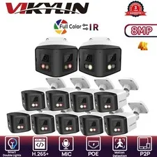 NEW VIKYLIN D082 Color 180View 8MP 4K POE Camera  and  Onvif NDAA Lot
