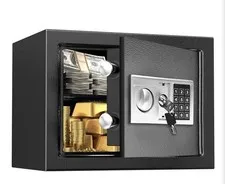 Key Electronic Keypad Security Safe Lock Box Steel Digital Deposit Home Office