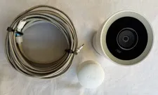 Google Nest Cam IQ Outdoor Security Camera NC4100US White Tested With Cable