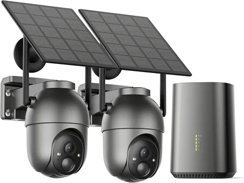 - 4MP Security Cameras Wireless Outdoor Home System, 2-Cam Kit, No Subscription