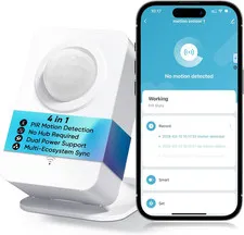 Wifi Motion Sensor, Smart PIR Motion Detector with Instant App Alerts | No Hub R