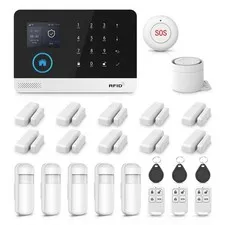 Home Security Systems,Wireless Alarm System with Door Window/Motion Sensors,L...