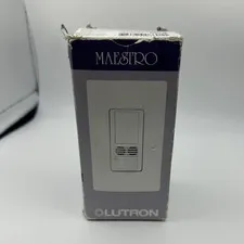 Lutron Maestro MS-B102-WH Occupancy Sensor Switch White Open Box No Wire Nuts