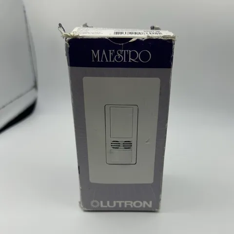 Lutron Maestro MS-B102-WH Occupancy Sensor Switch White Open Box No Wire Nuts