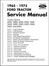 Ford Tractor Service Manual - Series 2000-7000 1965-1975 [Paperback] David Gr...