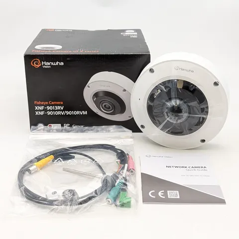 Hanwha X series 12MP Sensor 360 Outdoor Fisheye Security Camera (XNF-9010RV)