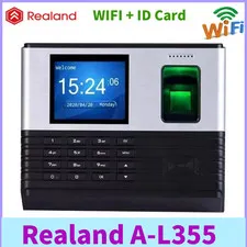 Realand A-L355 TCP/IP 2.8Inch TFT LCD WIFI+ID Card Fingerprint Time Attendance
