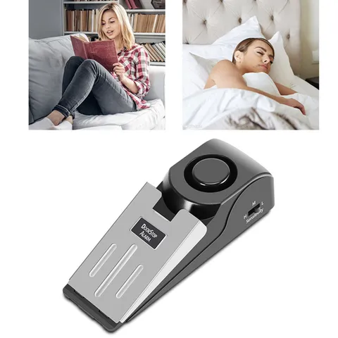 Portable Door Stop Alarm 120db Siren Home Apartment Security Alarm Premium