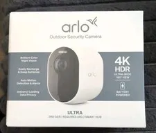 ARLO ULTRA 3 UHD 4K Wire-Free Addon Security Camera VMC5050-100NAS Mag Mount NEW