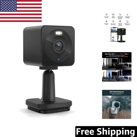 Cam OG Indoor/Outdoor Security Camera: Waterproof, Night Vision, Built-In Light