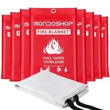 Emergency Fire Blanket for Camping Grill Fire Retardant Blanket for Home Kitc...