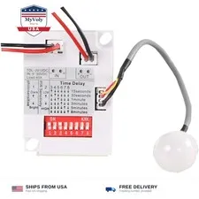 HiLetgo 12V 24V PIR Motion Sensor 7-10M Switch IR Infrared Human Body Inducti...