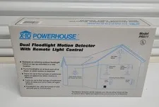X-10 POWERHOUSE Dual Floodlight Motion Detector With Remote Light Control PR511 
