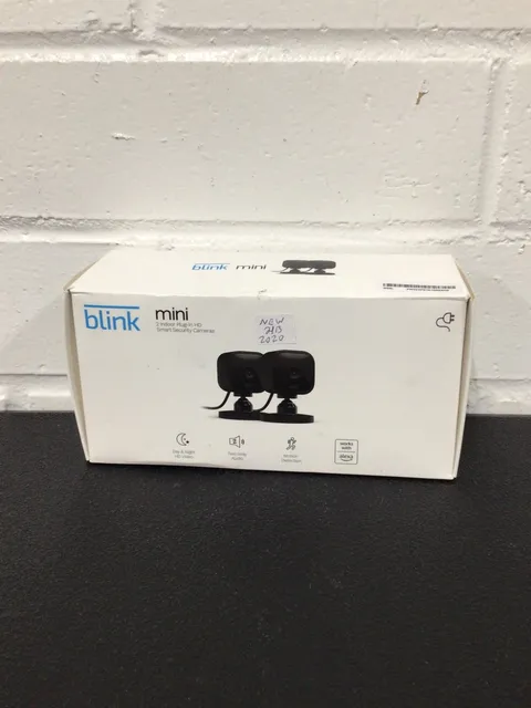 Blink Mini HD Indoor Wi-Fi IP Cameras 2-Pack Black, Alexa, Motion, 2-Way