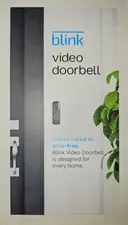 Blink Smart Wifi Video Doorbell - Two-Way Audio - Wired/Battery Operated - Black