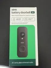 Blink - Battery Doorbell 2K+ Wireless video doorbell, 2K resolutio... Brand New