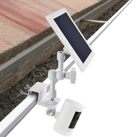 2-in-1 Gutter Mount for Solar Panel, Stick Up Cam Battery, Spotlight Cam and ...