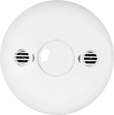 Dual Tech Ultrasonic & PIR Ceiling Sensor, 360° Coverage, 1,600 Sq Ft, White