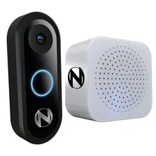 1080p Video Doorbell with Mount and Wireless Chime