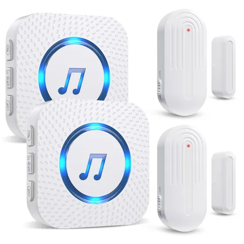 SanJie Door Chime, Door Open Contact Sensor Alarm for Business/Store/Home/Off...