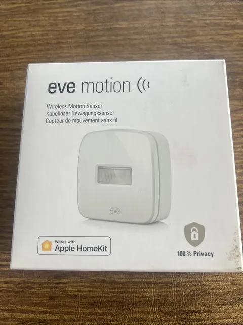 Eve Motion (matter) - Smart Motion Sensor With Light Sensor, Ipx3 Water Apple