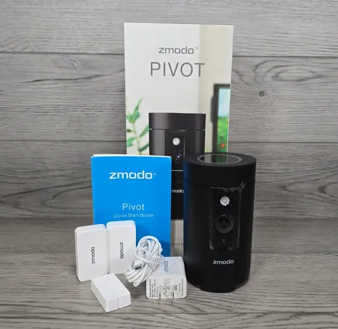 Zmodo Pivot 1080p 360 Security Camera Wireless Hub Smart Home 2 Door Sensors (C)