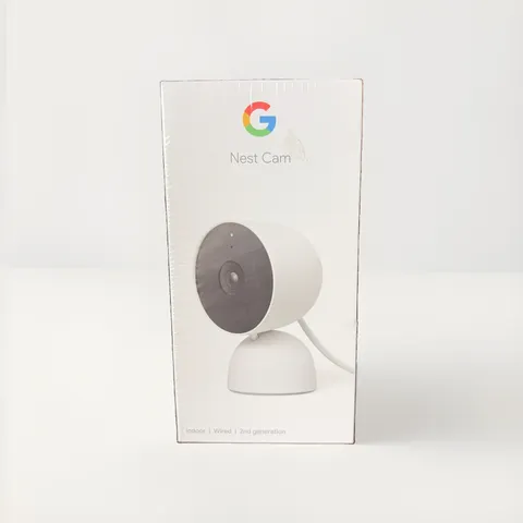 Google Nest Cam 2nd Gen. Indoor Wired Security Camera (Snow) GA01998-US (SEALED)