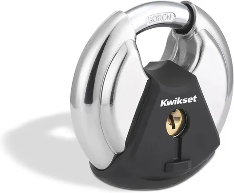 Discus Padlock with Boron Carbide Shackle, High Security Outdoor Storage & Gate