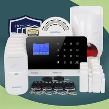 HOMSECUR Wireless WIFI 4G 2G RFID Home Alarm System+6 Pet Friendly PIR Sensor