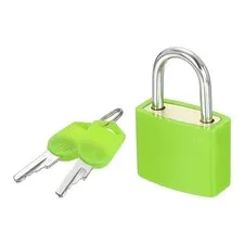 Padlock with Keys Shackle Waterproof Keyed Locks Green