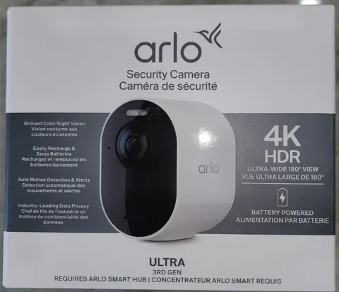 Arlo Ultra 3 UHD 4K Wire-Free Add-on Security Camera - VMC5050-100NAS Mag Mount