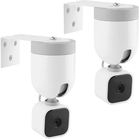 2-Pack Metal Wall Mount Bracket for Blink Mini Pan-Tilt Camera, No-Drill Adhesiv