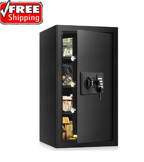 5.2 Cub Large Home Safes Fireproof Wterproof, Anti-theft Fire Safe with Progr..