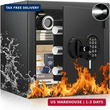 2.0 Cuft Fireproof Safe Box for Home,Digital Keypad,35-Min Fire Protection
